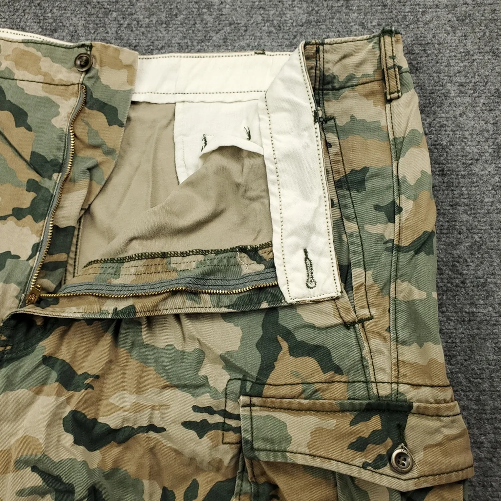 Levis Camo Cargo Shorts Mens 42 Loose Fit Baggy Y2K Military Utility Camouflage - Picture 5 of 12